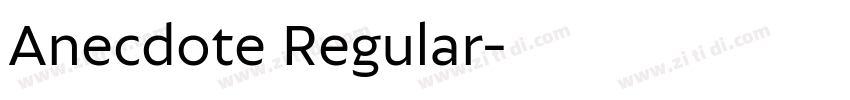 Anecdote Regular字体转换